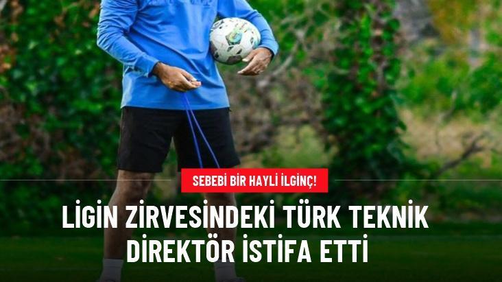 Ligin zirvesindeki Türk teknik direktör istifa etti