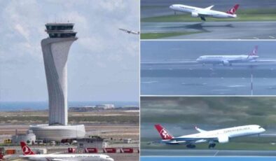 Avrupa’da bir ilk! İstanbul Havalimanı’na üç uçak aynı anda iniş yaptı