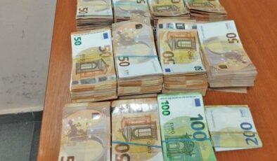 Sınırda balya balya euro ile yakalandı, tüm para komşu ülkeye kaldı